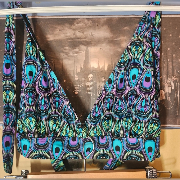 La Vie En Rose Aqua 2010s Peacock Blue Green Bikini SET - Picture 2 of 7